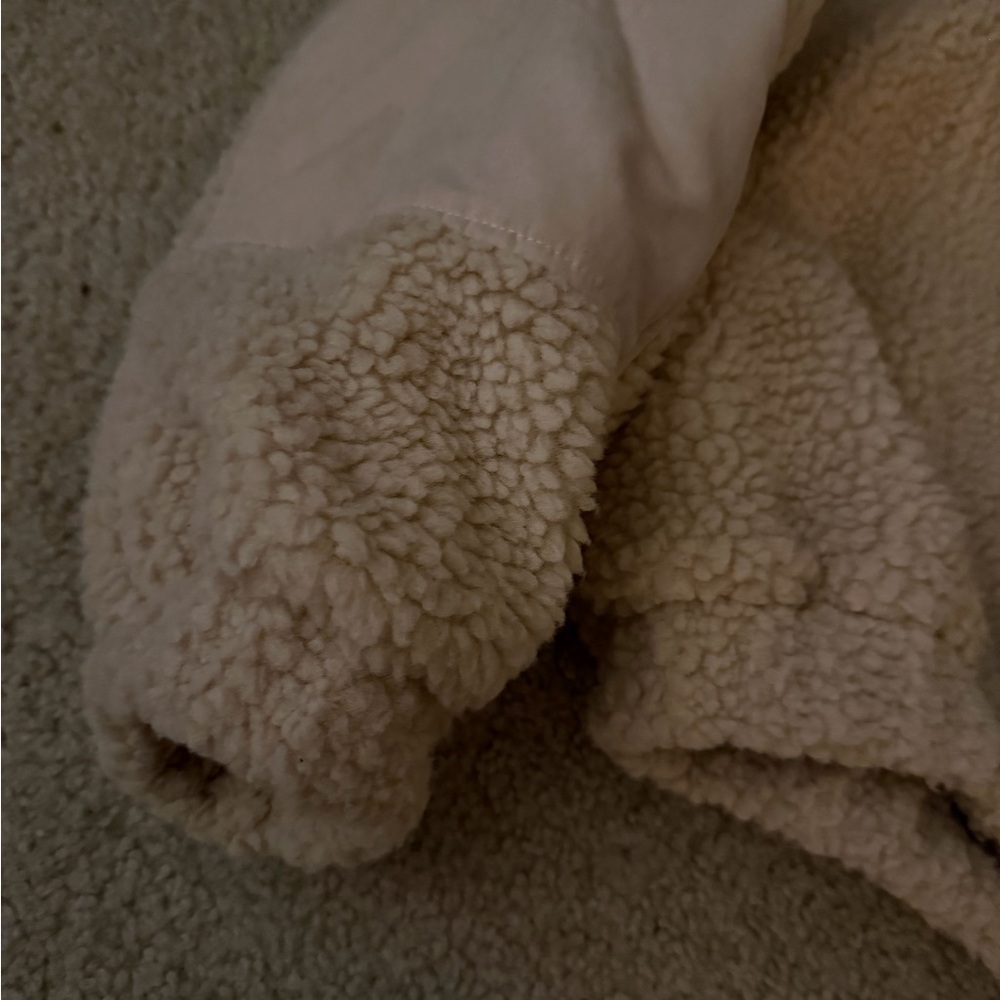 12th Tribe Mt. Kisco Beige Sherpa Jacket - Picture 2 of 7